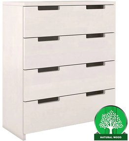 Komoda drevená buk 4s Skandica Spectrum Biely