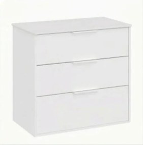 Roca Optica kúpeľňová skrinka bez umývadla 58,5x75,7x45,5 cm biela matná mat OPTDESK603ZBM