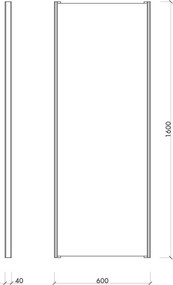 Nástenné zrkadlo s dreveným rámom 60x160 cm Lun – noo.ma