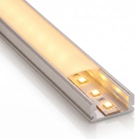 SADA 1x LED pásik so senzorom FLEX LED/3,6W/4xAA 2 m + 2x zabudovateľný profil 1 m