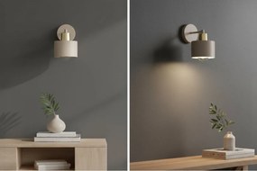 Nástenné svietidlo Panta 1, 1x béžové kovové tienidlo, g