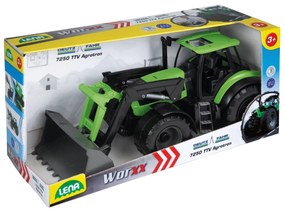 Lena Traktor s lyžicou Worxx plast 45cm 1:15 v krabici DeutzFahr Agrotron 7250 04613