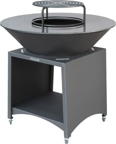 Gril Strend Pro Fiesta, prevedenie antracit, oceľ priemer 100 cm, s ohniskom ()
