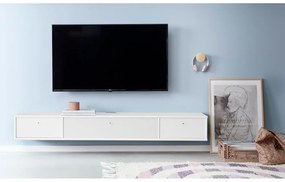 Biely TV stolík 176x22 cm Mistral – Hammel Furniture