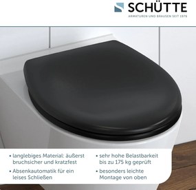 Eisl Sanitär WC sedadlo Duroplast Soft Close Schwarz 82410