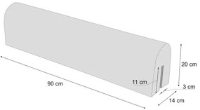 Chránič na detskú postieľku ježko, 90 cm