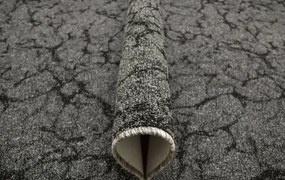 Koberec Marble 75 mramor, sivý / čierny