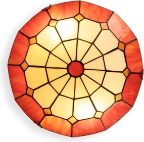 Brilagi - Tiffany vitrážové stropné svietidlo SIENNA 2xE27/60W/230V priemer 40 cm