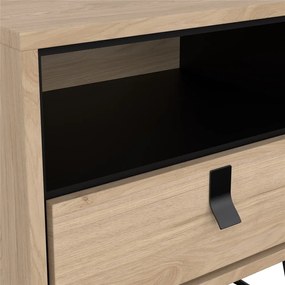 Nočný stolík v dekore duba v prírodnej farbe Ry – Tvilum