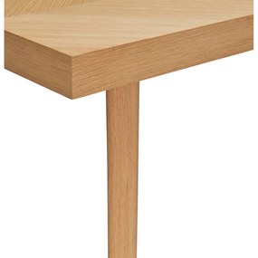 Jedálenský stôl v dekore duba v prírodnej farbe 80x160 cm Herringbone – Hübsch