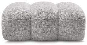 Svetlosivá podnožka z textílie buklé Hippolyte – Bobochic Paris