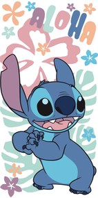 Jerry Fabrics Bavlnená froté osuška 70 x 140 cm - Lilo and Stitch "Hawaiian Harmony"