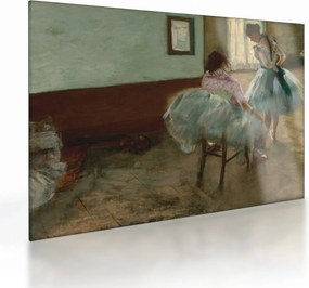 Sklenený obraz - Edgar Degas, The Dance Lesson, reprodukcia (70x50 cm)