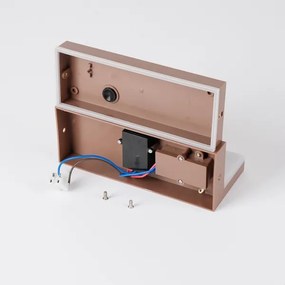 Brilagi-LED Vonkajšie nástenné svietidlo so senzorom TESSI LED/10W/230V hnedé IP54