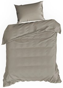 SATÉNOVÉ OBLIEČKY DINA 200X220 CM 2 KS 70X80 CM SVETLOHNEDÉ