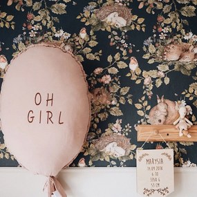 Tapeta malé ospalé zvieratká tmavá 280x50 cm