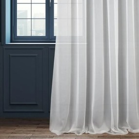 Záclonová látka Lux nekrčivá v. 300 cm - Biela