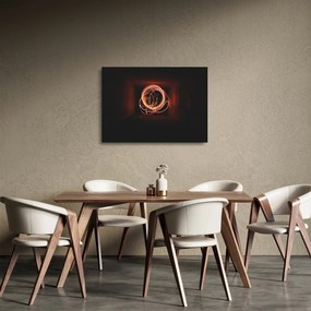 Sklenený obraz - čiary v tuneli (70x50 cm)