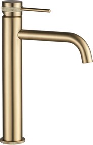 Rea Lungo Grip, vysoká umývadlová batéria h-280, zlatá matná, REA-B6896