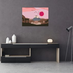 Sklenený obraz - Japonsko N⁰2 (70x50 cm)