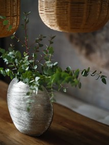 Váza Modern 36 cm, strieborná