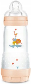 Antikoliková fľaštička MAM Perfect Start, Zvieratká, 320 ml, marhuľová