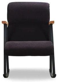 Hojdacie kreslo LUNI čierne