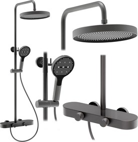Rea Creo, sprchový set s funkciou bidetovej spŕšky, grafitová matná, REA-P0358