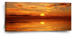 Sablio Obraz Oranžové slnko - 110x50 cm