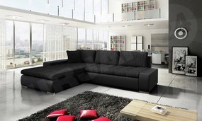 Rohová sedacia súprava Hesron (ekokoža soft 011 lawa 06)