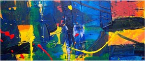 Obraz - Abstrakcia (120x50 cm)
