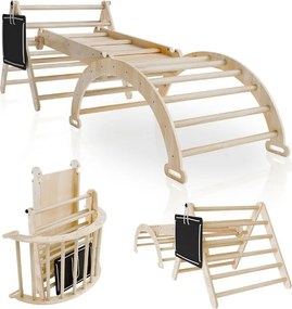 Detská lezecká sada 4 v 1, do interiéru, štýl Montessori