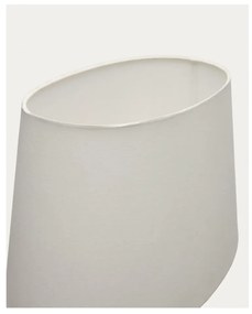 Čierno-biela stolová lampa s textilným tienidlom (výška 72 cm) Foixa – Kave Home