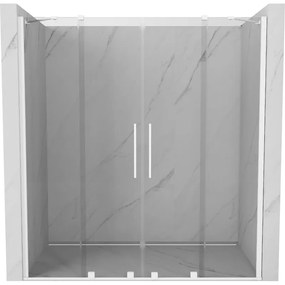 Mexen Velar Duo, posuvné dvere do otvoru 170x200 cm, 8mm číre sklo, biela, 871-170-000-02-20