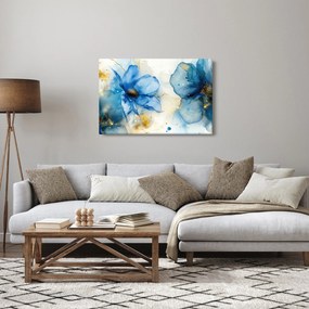 Obraz - Kvetinová, atramentová maľba (90x60 cm)