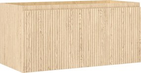 Mexen Rivel, kúpeľňová skrinka 100 cm, 1 zásuvka, drážkovaná, dub, 91A20-10047-1-BF81