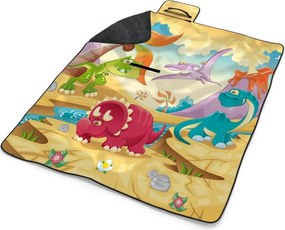 Sablio Plážová deka Dinosauři 5: 200x140 cm