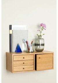 Závesná skrinka v dekore duba v prírodnej farbe 50x20 cm Piccolo – Hübsch