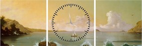 Obraz - Martin Johnson Heade, Rio de Janeiro Bay, reprodukcia (s hodinami) (90x30 cm)