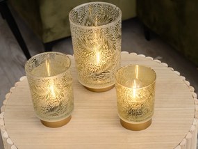 Sklenená LED dekorácia SOLUNA Veľkosť: L