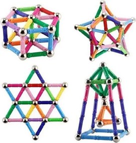 Zaparkorun Kreatívna magnetická stavebnica - súprava 157 dielov