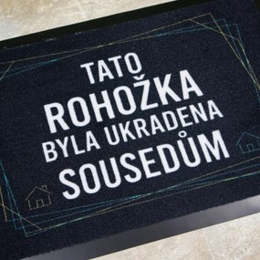 Mercury Flooring, Táto rohožka bola ukradnutá susedom 40x60 cm - na von aj na doma, 40x60, čierna