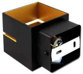 Nástenné svietidlo COSTA 1xG9/35W/230V čierna/medená