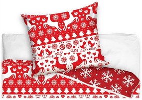 Bavlnené posteľné obliečky Vianočná poézia - 100% bavlna - 70 x 90 cm + 140 x 200 cm