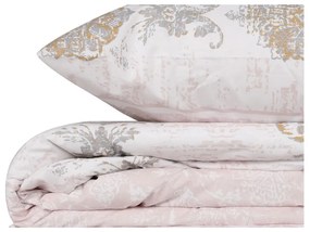 Hnedé/béžové bavlnené obliečky na jednolôžko 140x200 cm Daisy – Mijolnir