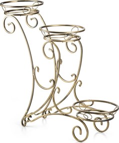 STOJAN NA KVETINÁČ FIORINA 79X79 CM ZLATÁ