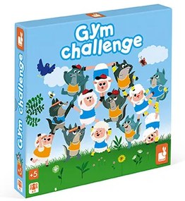 Spoločenská hra pre deti Gym Challenge Janod od 5 rokov
