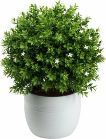 PLASTOVÝ KVETINÁČ LUNA CLASSIC 40X32 CM BIELA
