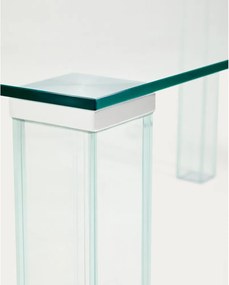 Sklenený jedálenský stôl 90x160 cm Adularia – Kave Home