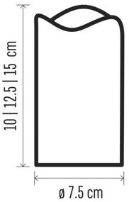 SADA 3x LED Vianočná dekorácia  3xLED/3x3AAA + diaľkový ovládadač